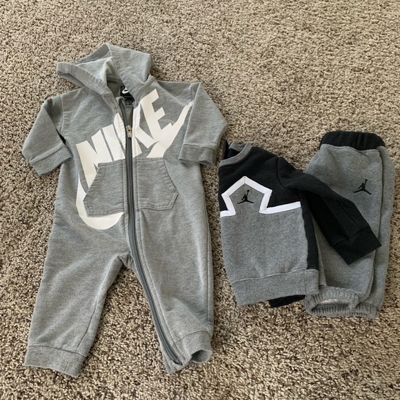 all grey nike sweatsuit